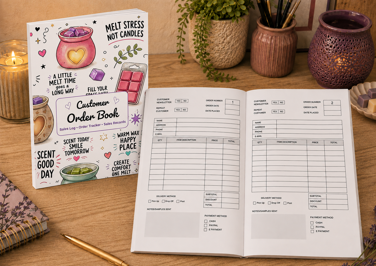 Customer Order Book - Wax Melts