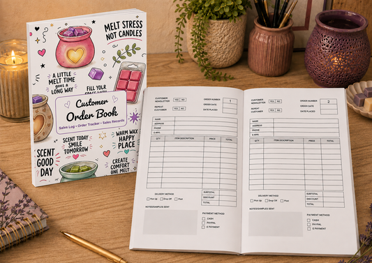 Customer Order Book - Wax Melts