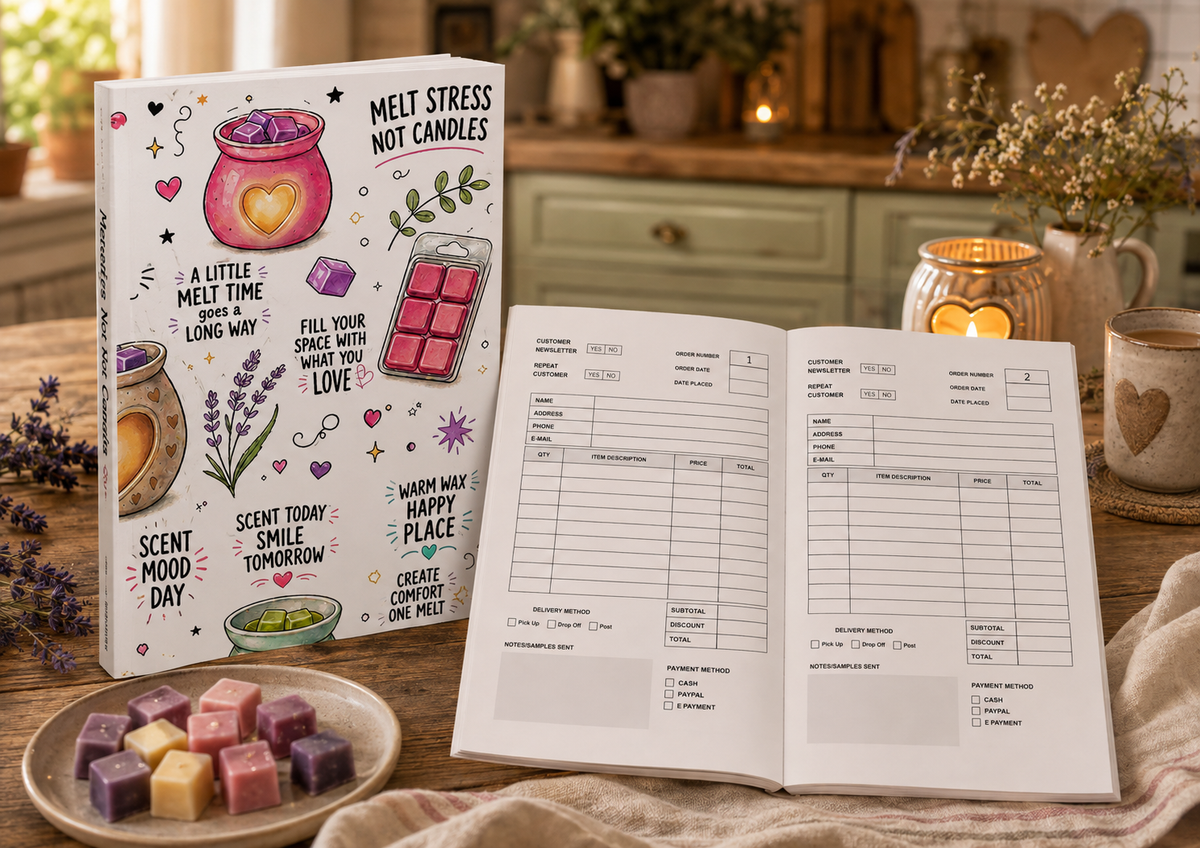 Customer Order Book - Wax Melts (plain cover)