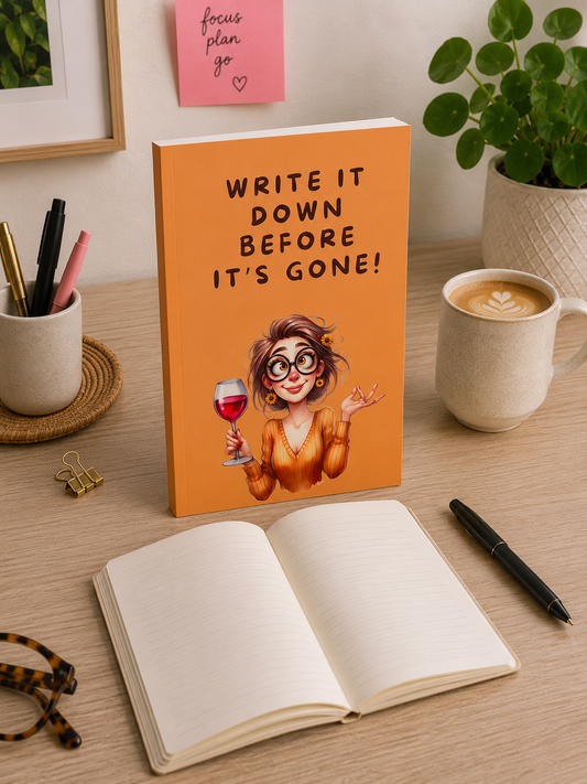 Write it down before it's gone Notebook