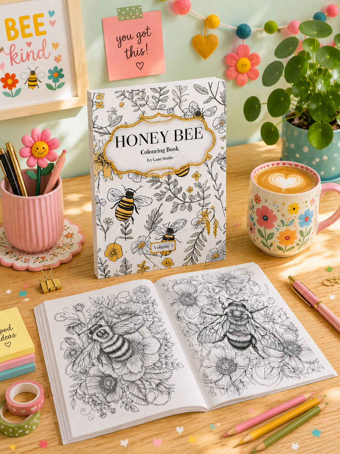 Honey Bee Colouring Book - Volume 1